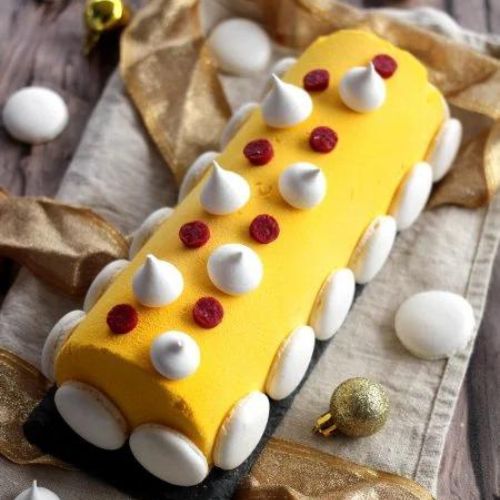 Recette bûche framboise et insert citron 