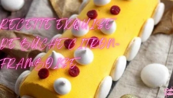 Recette Exquise de Bûche Citron-Framboise : Un Dessert Festif et Gourmand